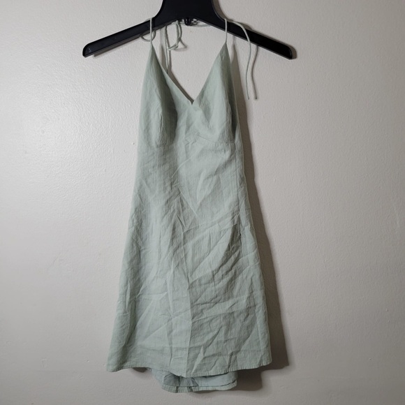 PACSUN L.A. Hearts - Bustier Tie Back Mini Dress V-neckline Spaghetti Strap Sz S - Picture 3 of 10